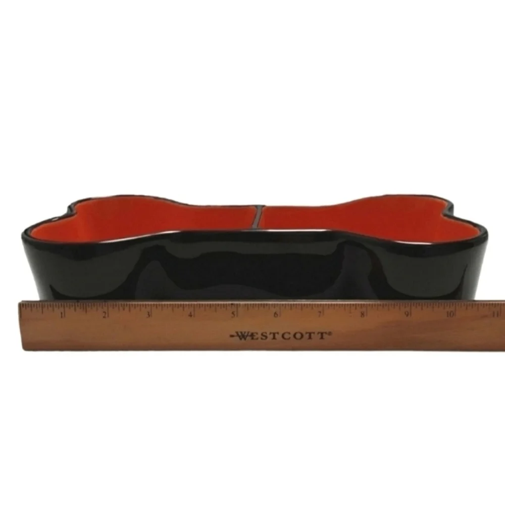Rae Dunn Ceramic Dog Food and Water Bowl